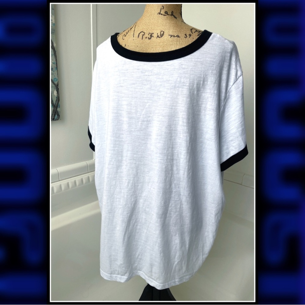 PLUS SIZE PAC-MAN Ringer Tee #PM25pc - Picture 4 of 5
